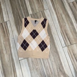 Argyle Sweater Vest NWOT